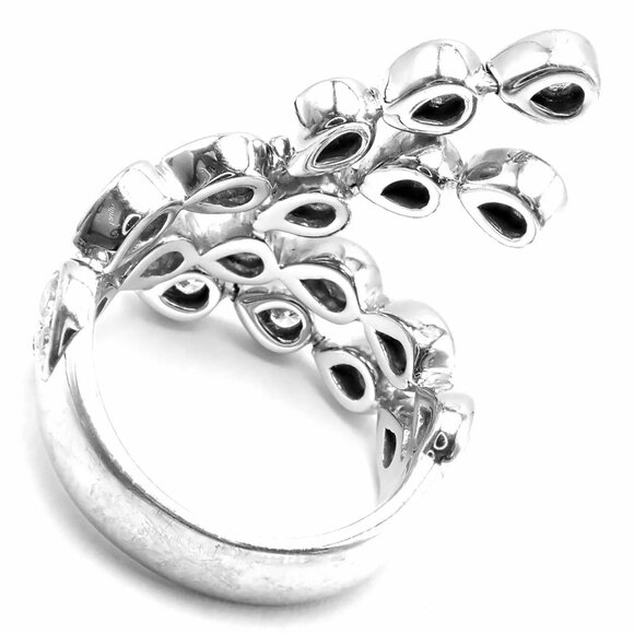 Authentic! Piaget Magic Reflection 18k White Gold Diamond Flexible Ring - Picture 3 of 7